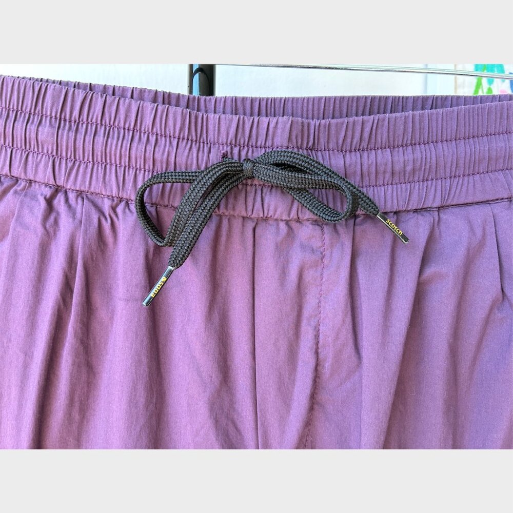 Scotch & Soda Purple Drawstring Cotton Joggers - Size S - Picture 3 of 7